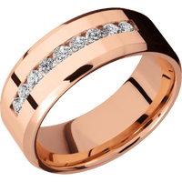 14K Rose Gold + Polish , Polish Finish