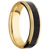 10K Yellow Gold + Polish , Satin Finish