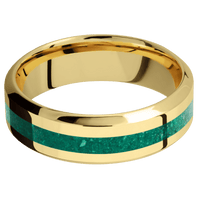 22K Yellow Gold + Polish , Polish Finish