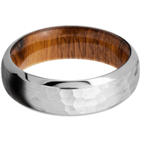Palladium Silver + Hammer , Polish Finish + Desert Iron Wood
