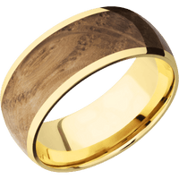 14K Yellow Gold + Polish Finish