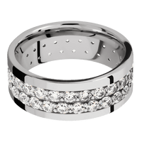 10K White Gold + Polish Finish