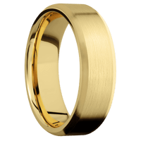 22K Yellow Gold + Satin , Satin Finish