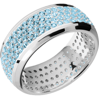 18K White Gold + Polish , Polish Finish
