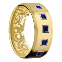 10K Yellow Gold + Satin , Satin Finish