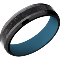 Zirconium + Hammer , Polish Finish + Royal Blue