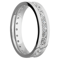 14K White Gold + Polish Finish