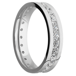 14K White Gold + Polish Finish
