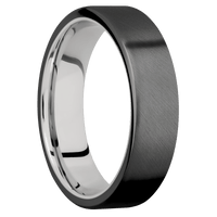 Zirconium + Anglesatin Finish + 14K White Gold
