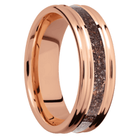 14K Rose Gold + Polish , Polish Finish