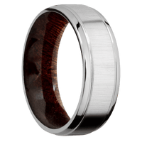 Titanium + Crosssatin , Polish Finish + Sapele