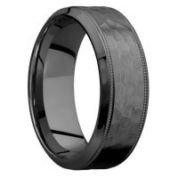 Zirconium + Hammer , Polish Finish