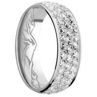 14K White Gold + Polish Finish