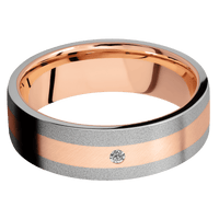 14K Rose Gold + Anglesatin Finish