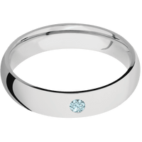 14K White Gold + Polish Finish