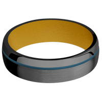 Zirconium + Satin , Polish Finish + Metallic Yellow
