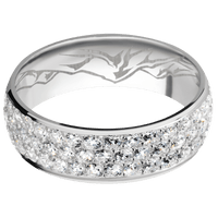 14K White Gold + Polish Finish