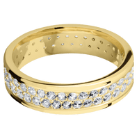 18K Yellow Gold + Polish Finish