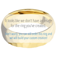 14K Yellow Gold + Rockpolish Finish
