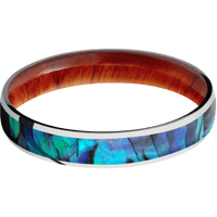 10K White Gold + Polish Finish + Pernambuco
