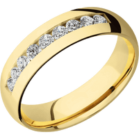 14K Yellow Gold + Polish Finish