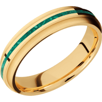 10K Yellow Gold + Polish , Satin Finish
