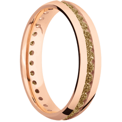18K Rose Gold + Polish Finish