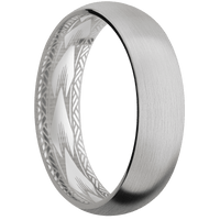 14K White Gold + Satin Finish