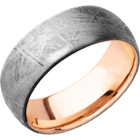 Meteorite + None Finish + 14K Rose Gold