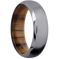 Tantalum + Bead , Polish Finish + Teak