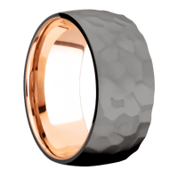 Tantalum Noir + Rockpolish Finish + 14K Rose Gold