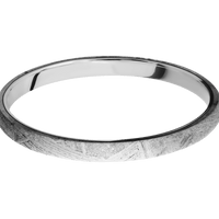 Meteorite + None Finish + 14K White Gold
