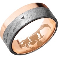 14K Rose Gold + Bead Finish