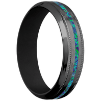 Zirconium + Hammer , Polish Finish + Black