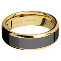 14K Yellow Gold + Polish , Polish Finish