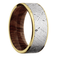 14K Yellow Gold + Satin Finish + Sequoia