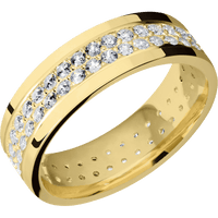 18K Yellow Gold + Polish Finish