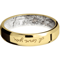 10K Yellow Gold + Polish , Polish Finish + King's Snow