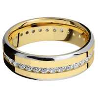 14K Yellow Gold + Polish , Polish Finish