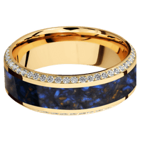 14K Yellow Gold + Polish , Polish Finish