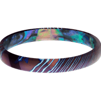 Titanium Damascus + Polish Finish + Abalone