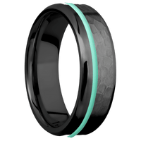 Zirconium + Hammer , Polish Finish