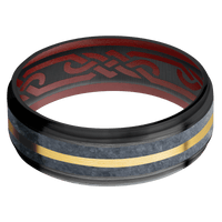 Zirconium + Satin , Satin Finish + Crimson