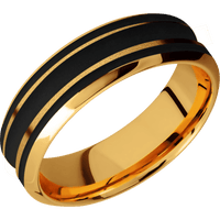 22K Yellow Gold + Sand , Polish Finish