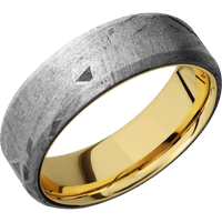 Meteorite + None Finish + 14K Yellow Gold