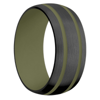 Zirconium + Satin Finish + Vintage Green