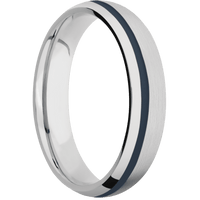 14K White Gold + Satin , Polish Finish