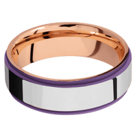 18K Rose Gold + Polish , Polish Finish