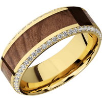 14K Yellow Gold + Polish , Polish Finish