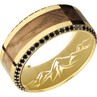 14K Yellow Gold + Polish , Polish Finish
